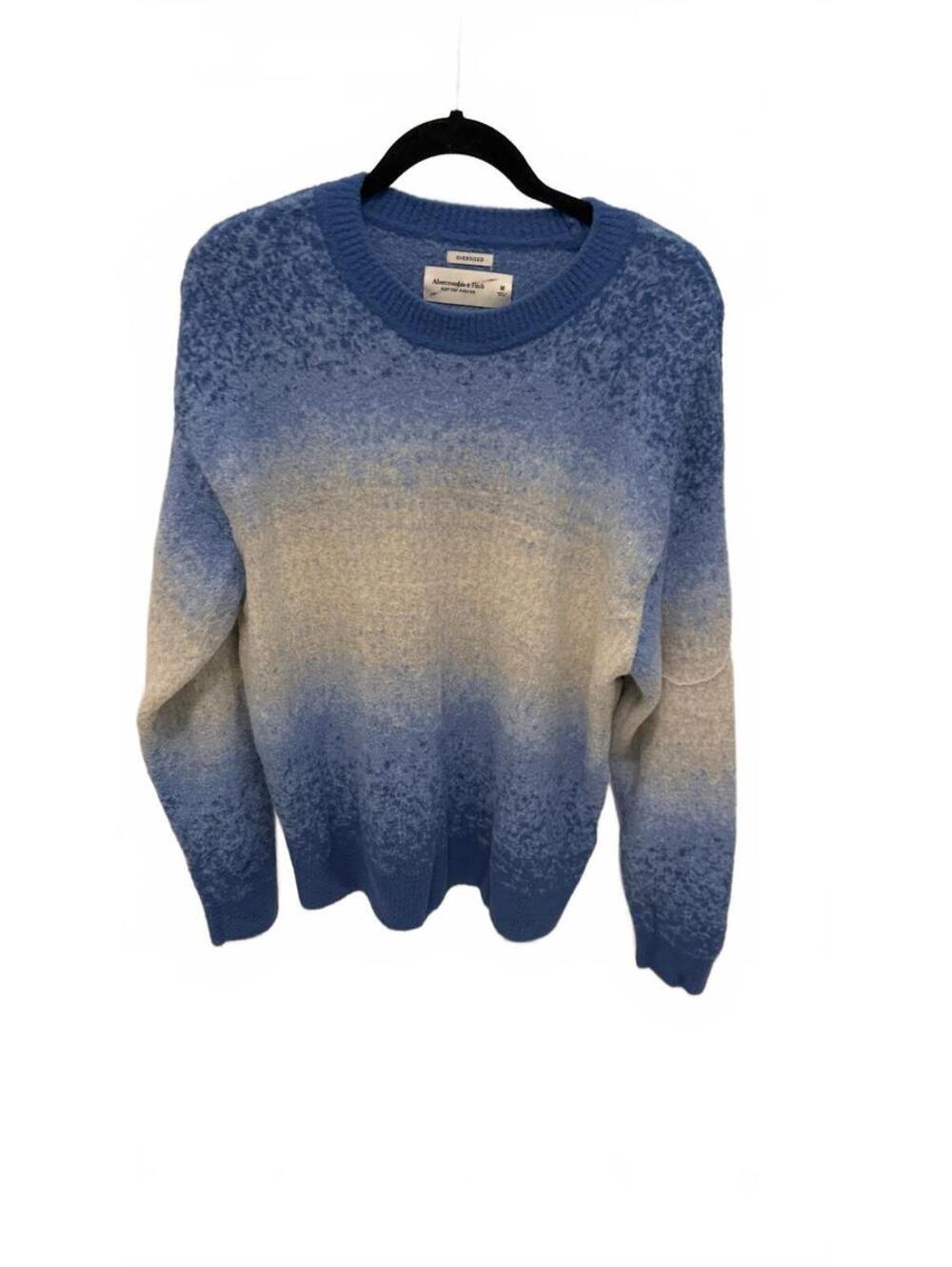 Abercrombie & Fitch Soft A&F Women's M Oversized Ombre Sweater Blue